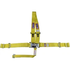 R.J.S. Safety Equipment 1154406 5-Point Latch and Link Racing Harness Yellow