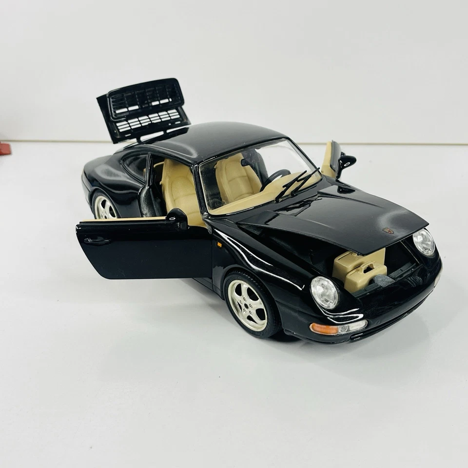 Bburago 1993 Porsche 911 Carrera 1:18 Diecast Model Black Collector - image 2 of 4