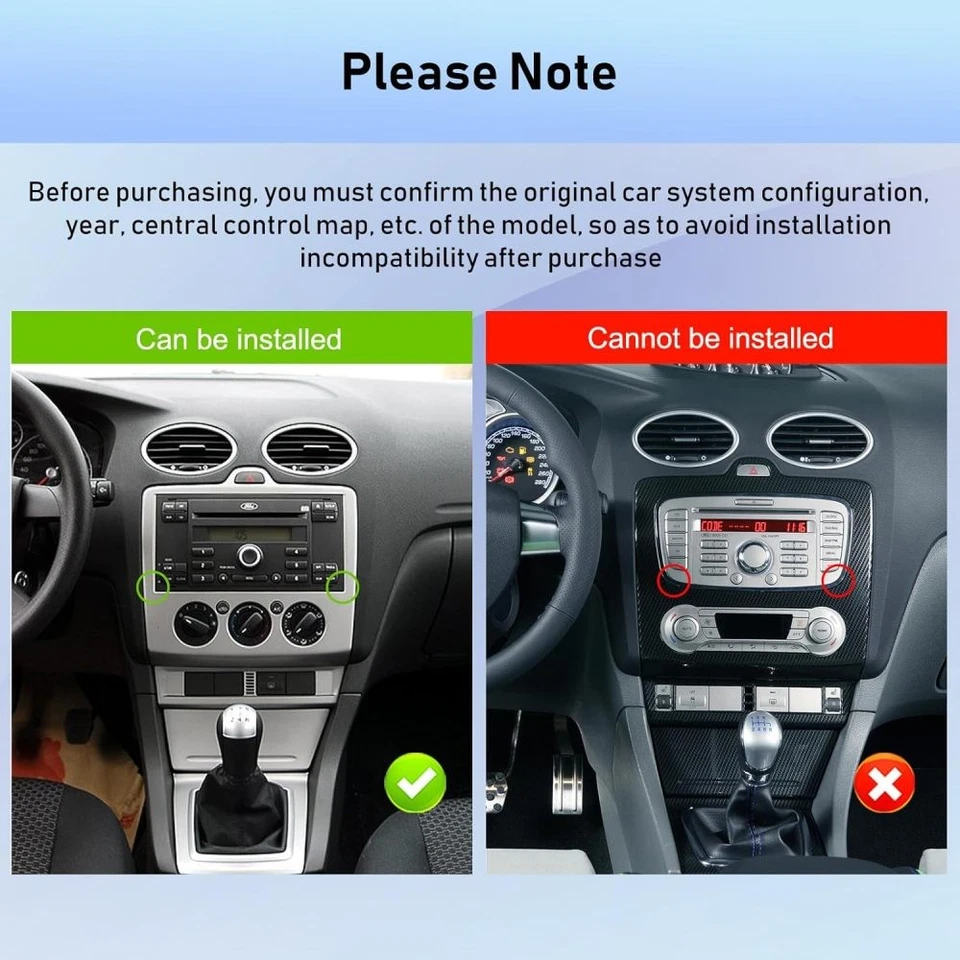 Android 15 Für Ford Focus II MK2 2004-2007 Autoradio GPS Navi BT Apple CarPlay - Bild 4 von 4