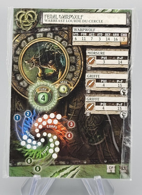Warmachine/Hordes Karten: Feral Warpwolf - Sealed - Circle Orboros