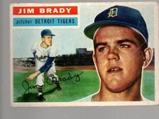 1956 Topps #126 Jim Brady RC  Very Good