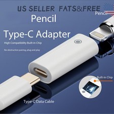 2Pack Charging Adapter Compatible USB-C For Apple Pencil 1st Generation