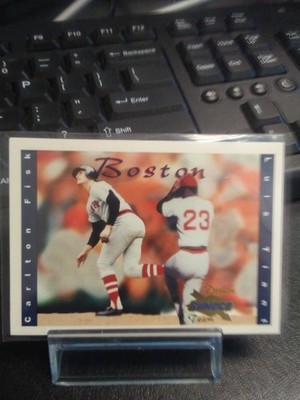 2001 Sunoco Dream Team 'DYNAMIC DUO' Carlton Fisk / Luis Tiant -Boston Red Sox-