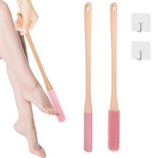 Toe Cleaning Brush with 15.7  Long Handle