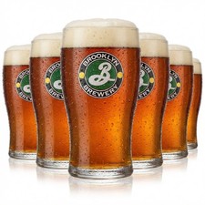 6x Brooklyn Brewery Bierglas Tulip Gl&auml;ser 0,25l Biergl&auml;ser Craftbiergl&auml;ser