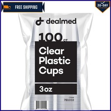 Eco-Friendly 3 oz Clear Disposable Cups - 100 Pack for Quick Beverage Service