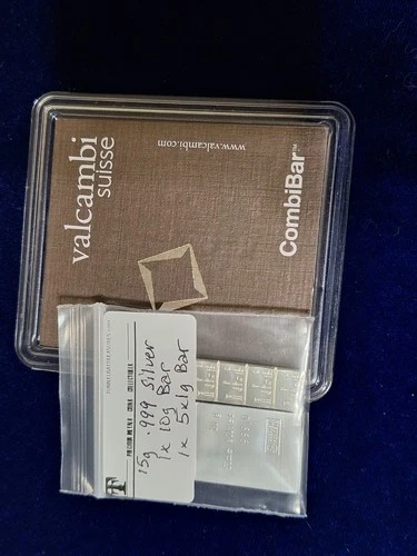 15g Silver Combo - 10g Valcambi Silver Bar + 5x 1g Valcambi Silver Bars