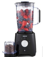 GEEPAS 2-In-1 Food Jug Blender | 1.6L Juice Jar 100G Mini Coffee Spice Grinder 4