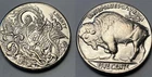 1913 HOBO NICKEL COIN DRAGON SHIP BATTLE SEA RAGING BUFFALO GIFT FREE SHIPPING