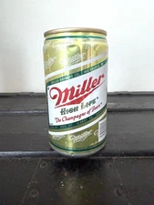 Vintage Miller High Life Beer Can Coin Bank Aluminum Piggy Bank