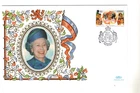 1996 ISLE OF MAN - QUEEN'S 70th BIRTHDAY - BENHAM SILK FDC FROM COLLECTION C20