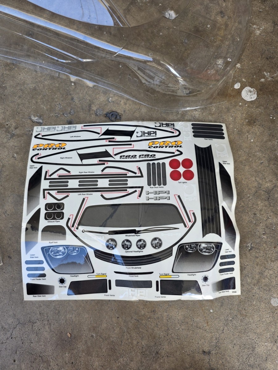 HPI 7091 M-GTR 200mm Body *ULTRA RARE* FOR RC CAR Vintage Hpi Body
