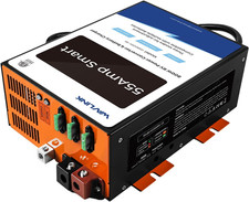 55 Amp RV Power Converter, 120V AC to 12V DC Battery Charger with 3 Smart Chargi