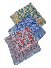Cotton Square Scarf, Versatile 39x39 inch Neckerchief Bandana for Fashion
