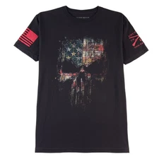 Grunt Style Red Blood American Reaper T-Shirt - Black