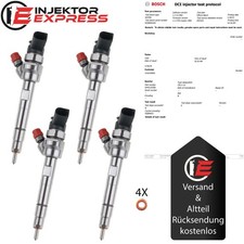 4x 0445110289 Bosch Einspritzdüse Injektor MINI Cooper BMW E81 118d 13537798446