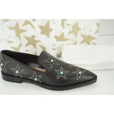 Valentino Beatles Star Studded Pointy Toe Flat Loafer Size 37 New Slip On $1095