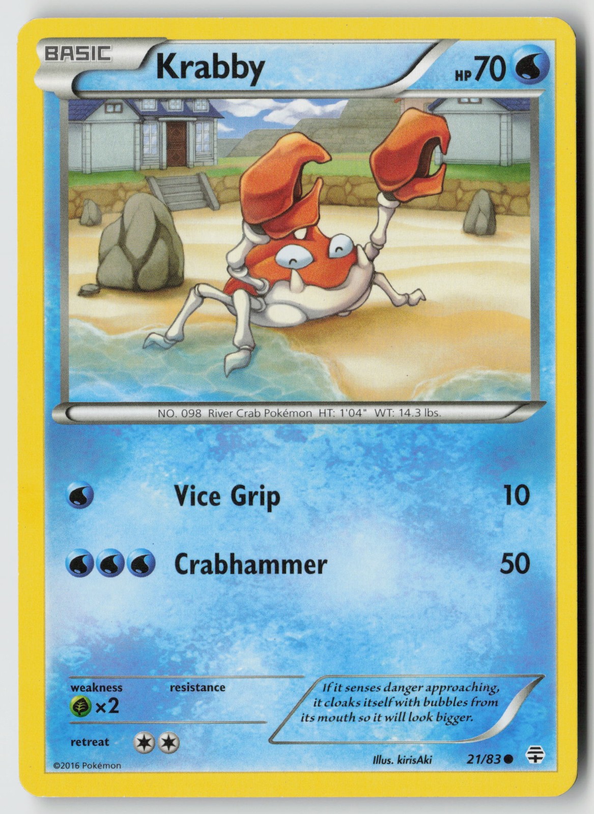 Krabby Pokemon Generations 21/83 Normal
