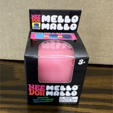 Nee Doh Mello Mallo Squishy Color Changing Pink Tactile Squeeze Toy