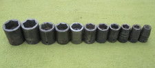 Snap-on 12 Drive 11pc Sae Inch 6pt Deep Socket Set 38 To 1 In Usa