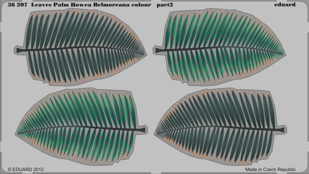 1/35 scale Palm Leaves Howea Belmoreana photo-etch detailing set by Eduard