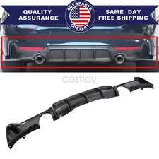 Rear Bumper Lip Diffuser Carbon Style For BMW 4 Series M Sport 2014-2020