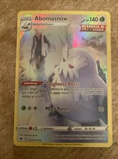 Pokémon TCG Astral Radiance Abomasnow  TG01/TG30 Full Art Ultra Rare Card NM 