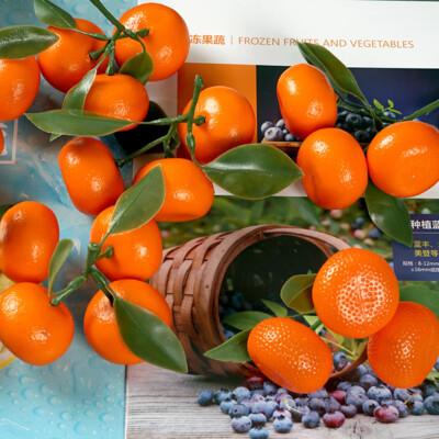 Orange Artificial Fruit Fake Oranges Theater Prop 9pcs Staging Home Decor Faux