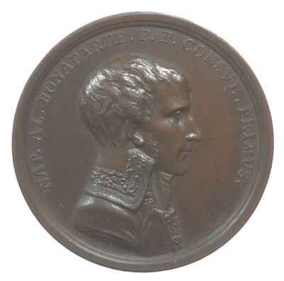 France NAPOLÉON BONAPARTE Par M. Buckler Uniface En Cuivre Essai Frappé 39Mm - Photo 1/2