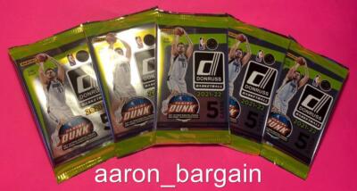 5 2021-22 Donruss Pack Lot Yellow Flood Cunningham/Mobley/Barnes/Jones/Giddey?
