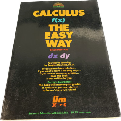 Calculus the Easy Way 2ND EDITION Paperback Book BARRON'S | eBay