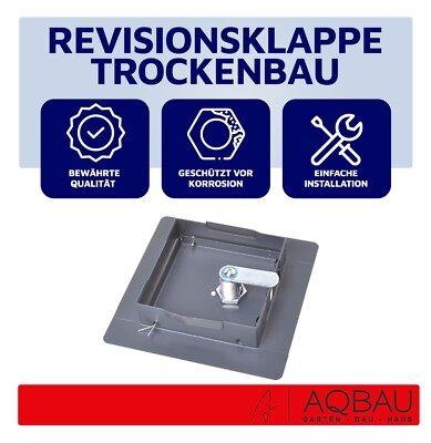 Revisionsklappe Trockenbau 300x300 Mm – Aus ABS, Ohne Griff, Für Wand & Decke