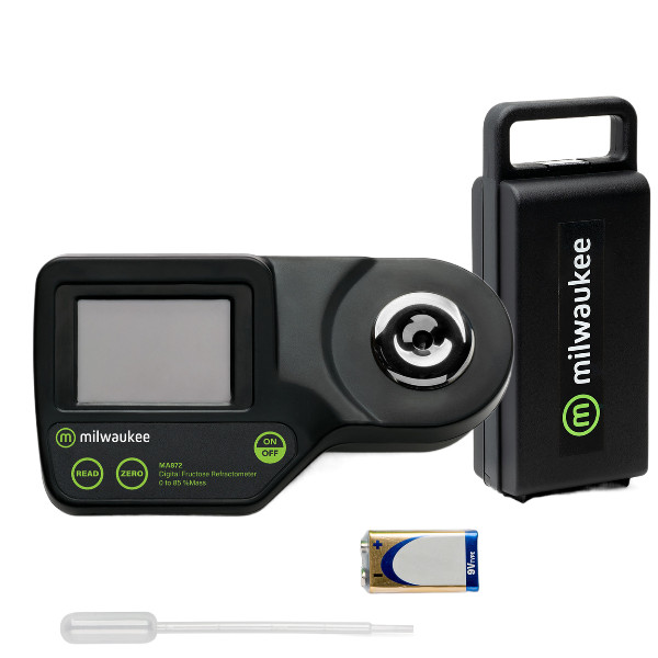 Milwaukee MA872 Digital Refractometer for Fructose with Hard Carrying Case