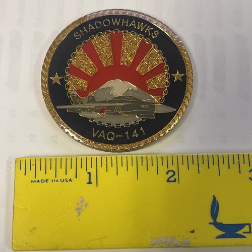 US NAVY CHALLENGE COIN SHADOWHAWKS VAQ 141 CMDCM Kevin MANNS EBay Us navy challenge coin shadowhawks vaq 141 cmdcm kevin manns ebay