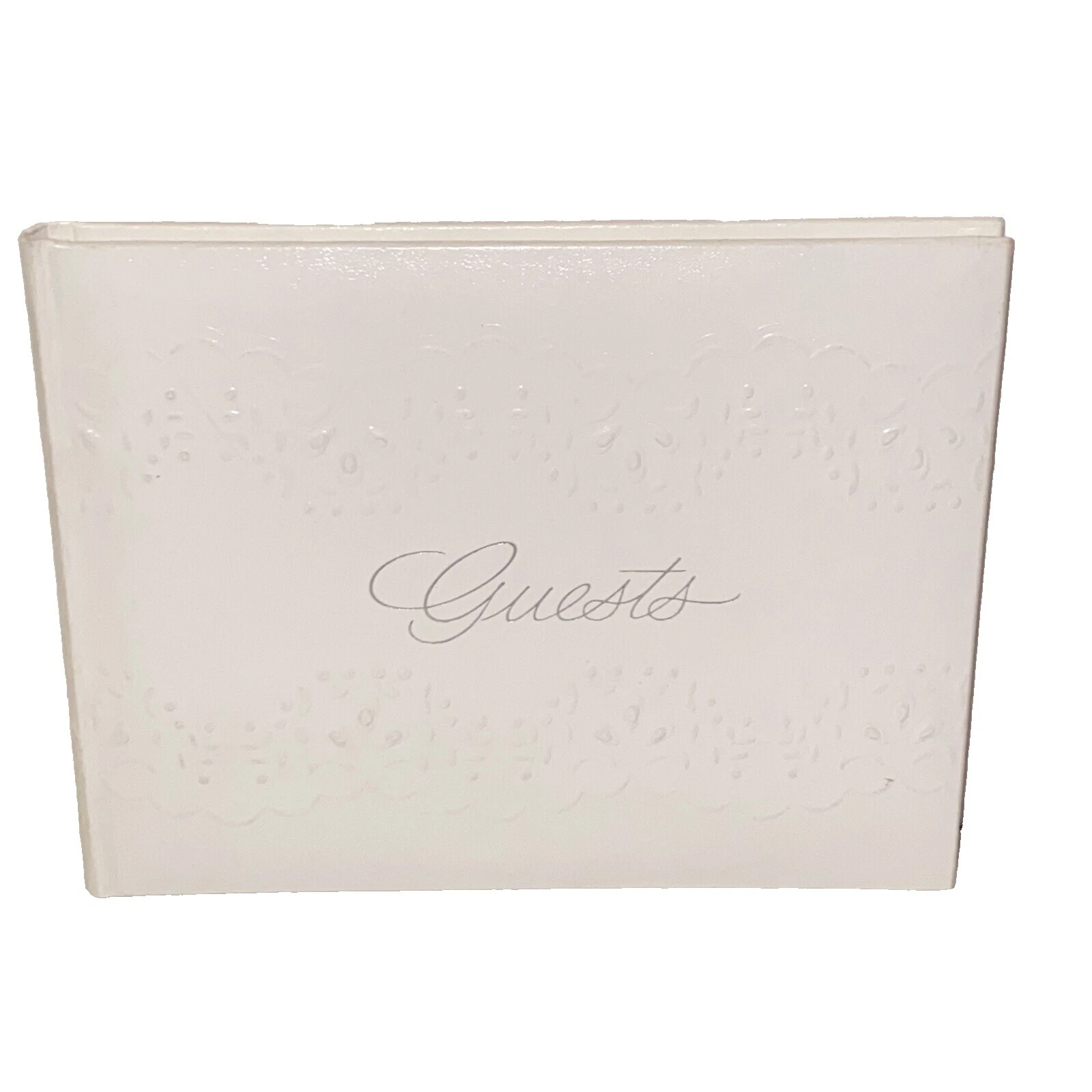 Libros de invitados de boda blanco Gibson