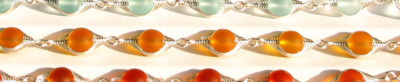 PICK COLOR sea glass SILVER tone herringbone wire wrapped bracelet  copper wire