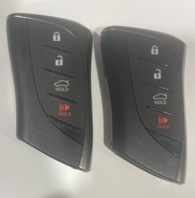 Lexus Smart Keyfobs 4 Buttons Trunk Lot of 2 OEM HYQ14FBZ