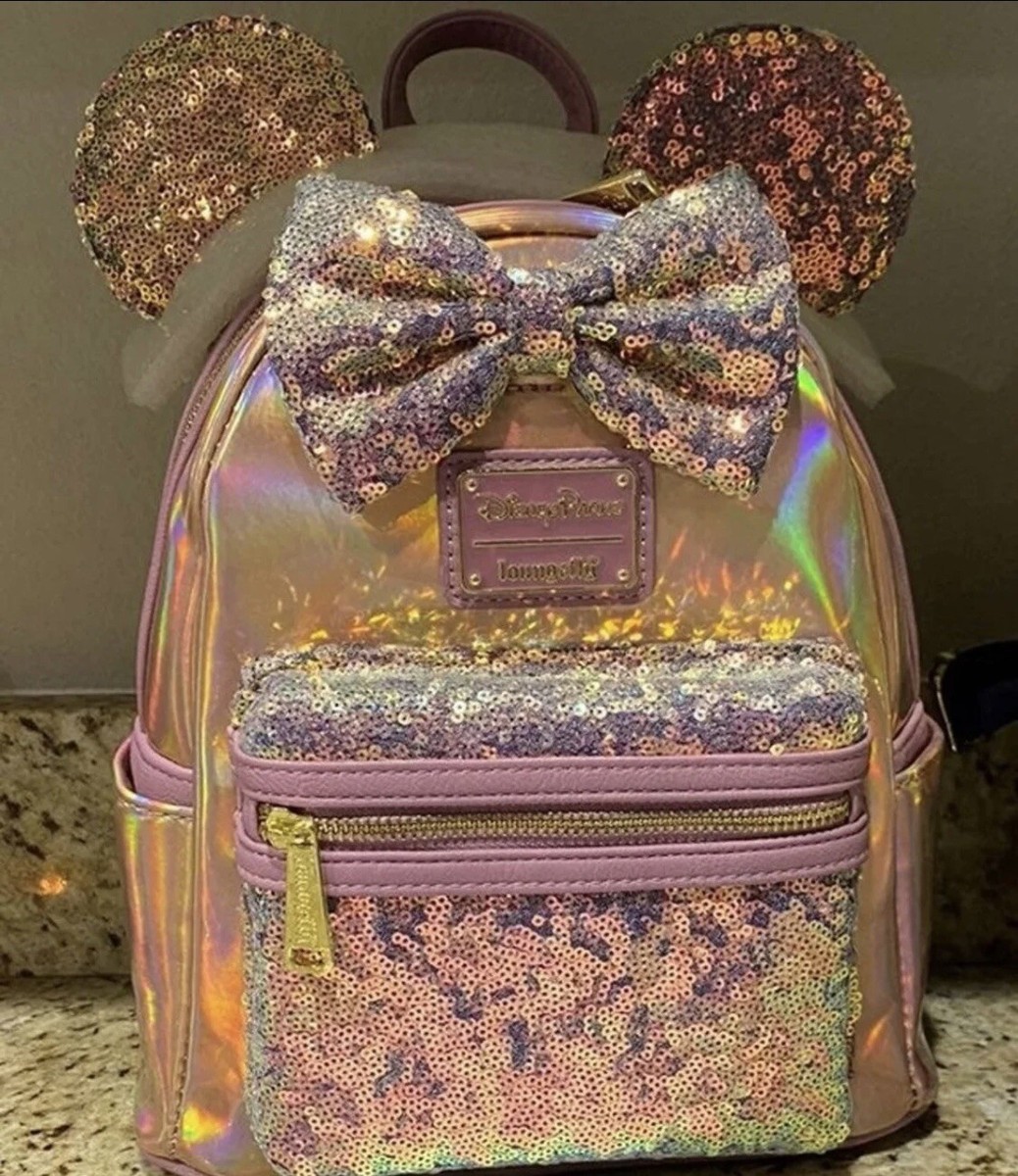NWT Loungefly Disney 50th Anniversary Iridescent Backpack NWT Disney 50th Anniversary EARidescent Iridescent Loungefly  main image 4