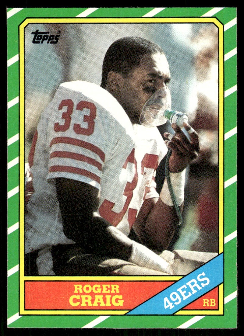 Roger Craig San Francisco 49ers #157 1986 Topps Football Card