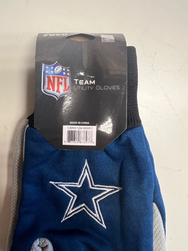 Guantes utilitarios Dallas Cowboys 2 tonos deportes premium NFL mercancía oficial Foto 4 de 4