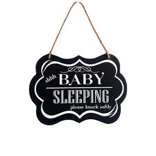 Baby Sleeping Sign "shhh BABY SLEEPING please knock softly" Front Door Decor ...