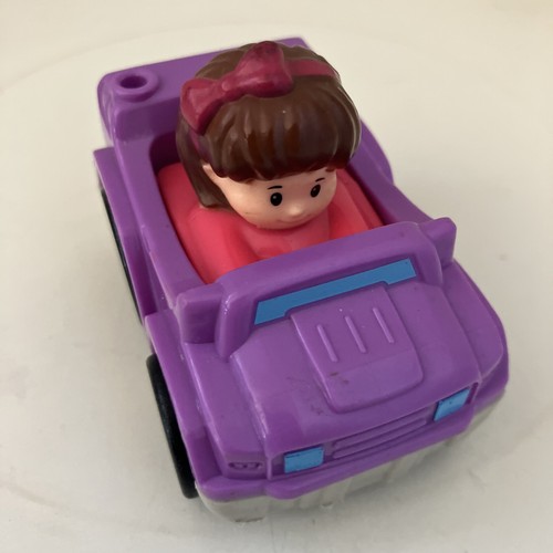Fisher Price Little People Wheelies Mädchen in lila Auto Jeep