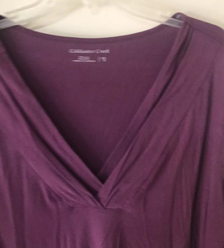 Coldwater Creek Ladies Purple Blouse Size XL 18 - Picture 3 of 7