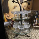 Set Of 12 BLEINKRISTALL West Germany Lead Crystal Sherbet Champagne Glasses — photo 1