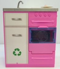 Barbie Dreamhouse Stove Oven Sink 2018 Mattel Kitchen Ware Sounds Lights Working