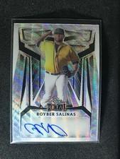 2023 Leaf Metal Baseball Auto Silver Wave Royber Salinas 6/9