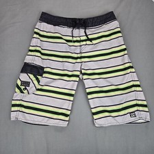 Billabong Recycler All Day Pro Surf Board Shorts Mens Sz 29 Black Yellow Stripe