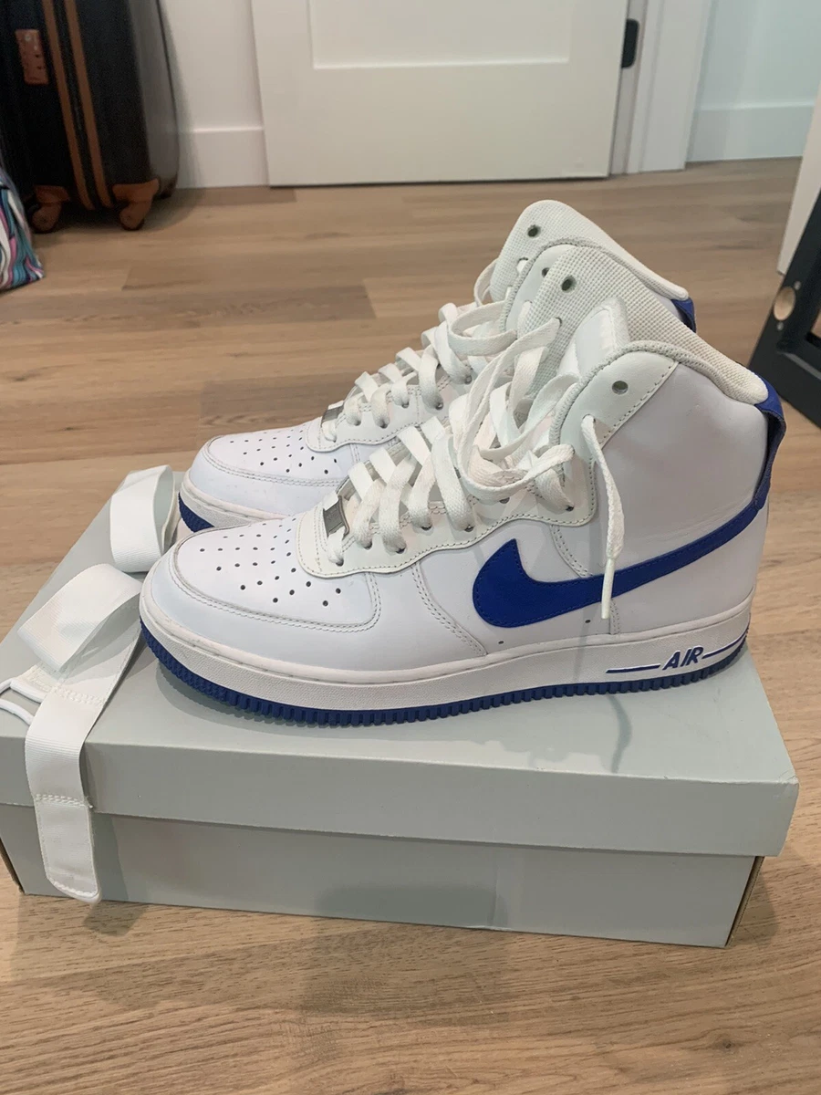 Nike Air Force 1 07 White Game Royal - Size 8 Men