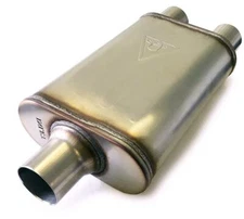 Universal Dual Chamber Muffler 2.5" Center / Dual outlet