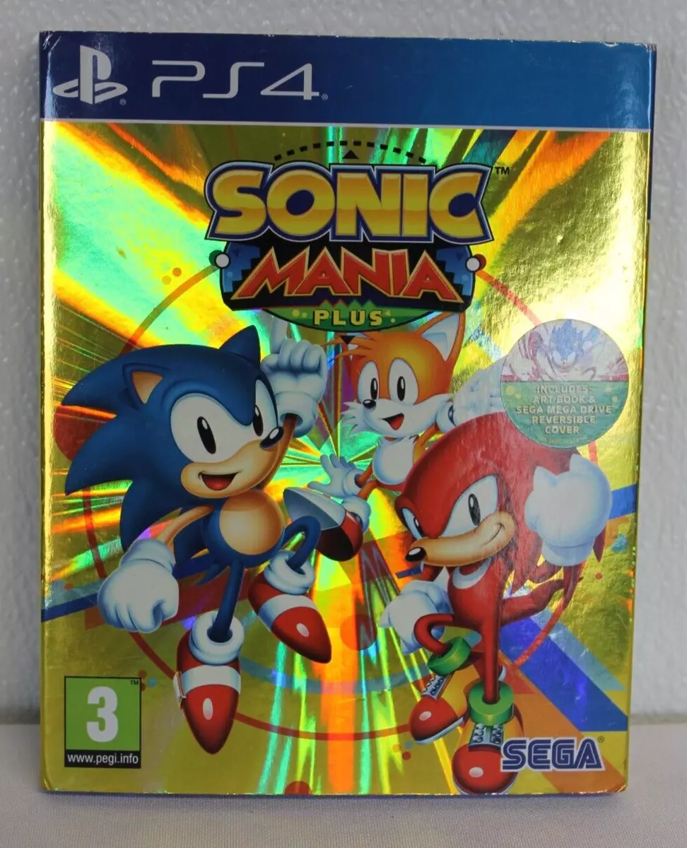 Sonic Mania Plus | PlayStation 4 (PS4) | CIB | Art Book Included | Region 2